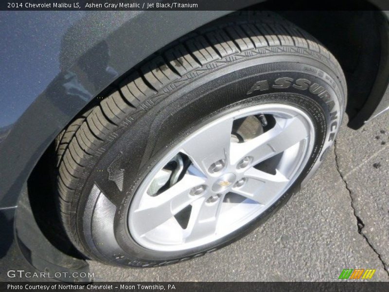 Ashen Gray Metallic / Jet Black/Titanium 2014 Chevrolet Malibu LS