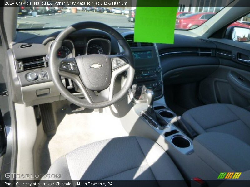Ashen Gray Metallic / Jet Black/Titanium 2014 Chevrolet Malibu LS