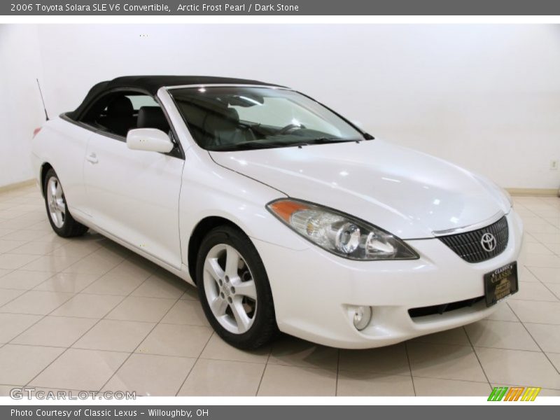 Arctic Frost Pearl / Dark Stone 2006 Toyota Solara SLE V6 Convertible