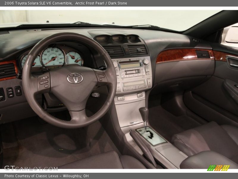 Arctic Frost Pearl / Dark Stone 2006 Toyota Solara SLE V6 Convertible