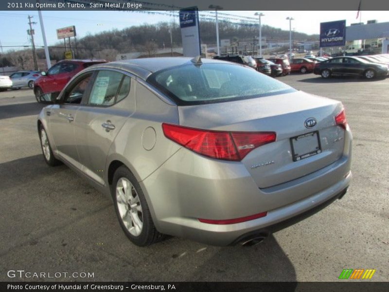 Satin Metal / Beige 2011 Kia Optima EX Turbo