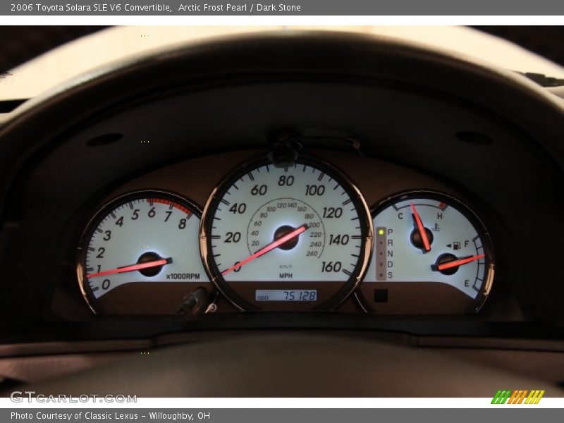 Arctic Frost Pearl / Dark Stone 2006 Toyota Solara SLE V6 Convertible