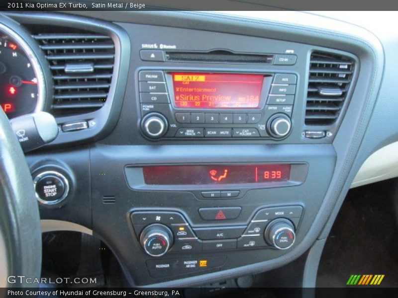 Controls of 2011 Optima EX Turbo