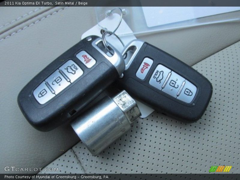 Keys of 2011 Optima EX Turbo