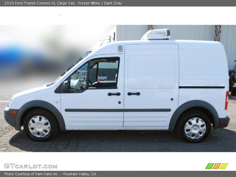 Frozen White / Dark Gray 2010 Ford Transit Connect XL Cargo Van