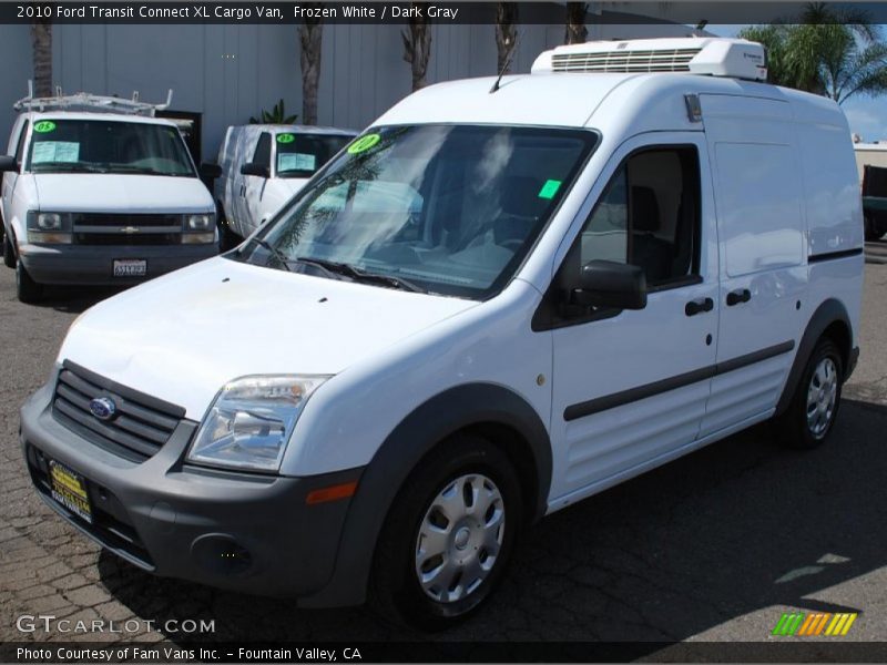 Frozen White / Dark Gray 2010 Ford Transit Connect XL Cargo Van