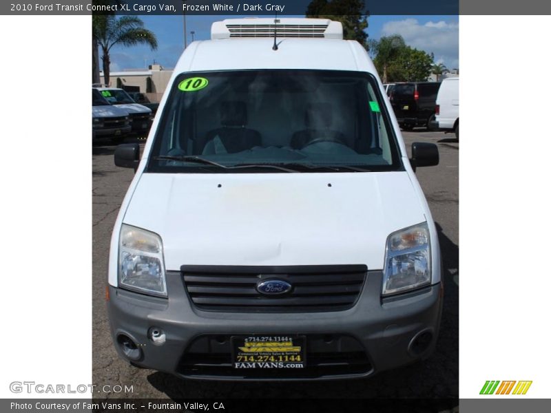 Frozen White / Dark Gray 2010 Ford Transit Connect XL Cargo Van