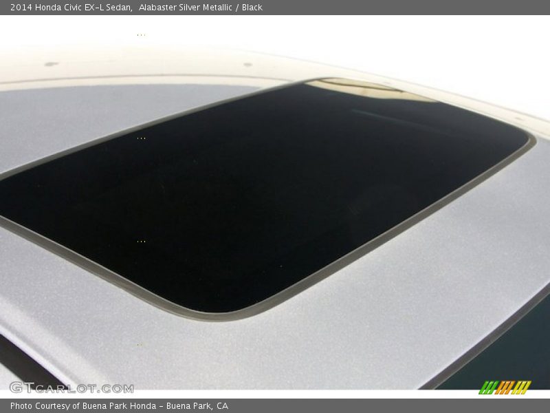 Alabaster Silver Metallic / Black 2014 Honda Civic EX-L Sedan