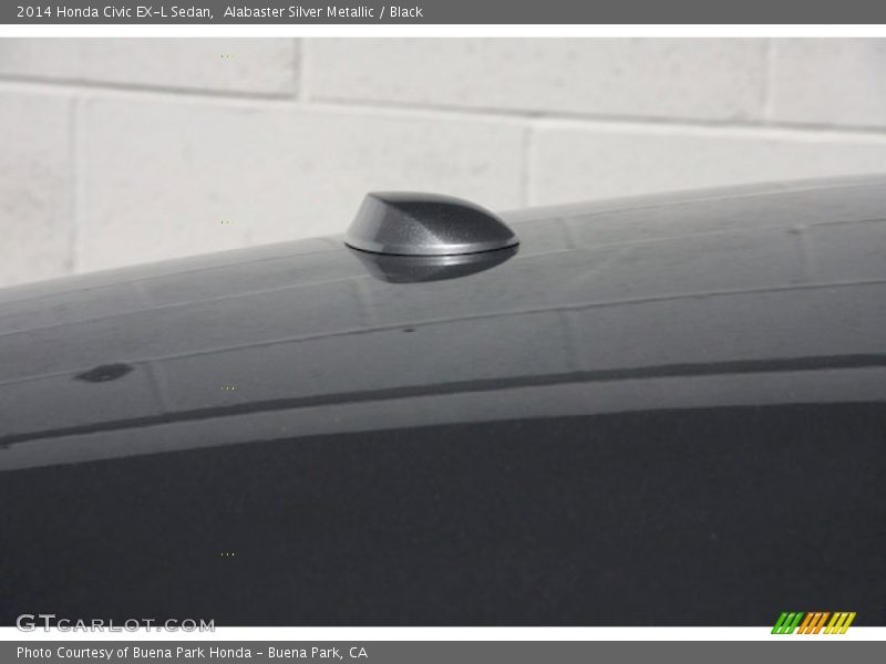 Alabaster Silver Metallic / Black 2014 Honda Civic EX-L Sedan