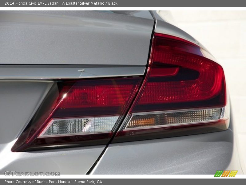 Alabaster Silver Metallic / Black 2014 Honda Civic EX-L Sedan