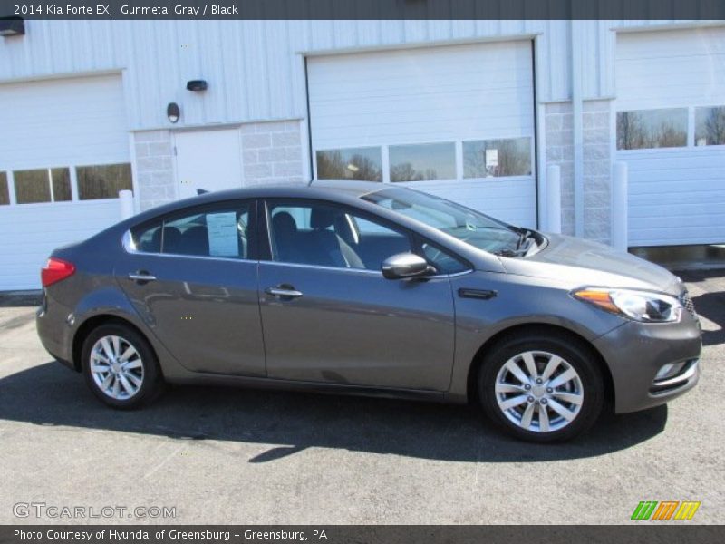 Gunmetal Gray / Black 2014 Kia Forte EX