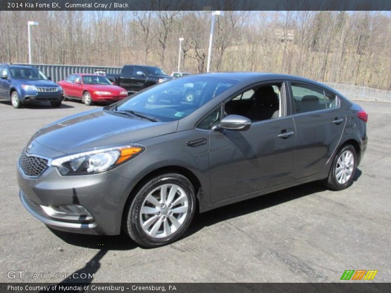 Gunmetal Gray / Black 2014 Kia Forte EX