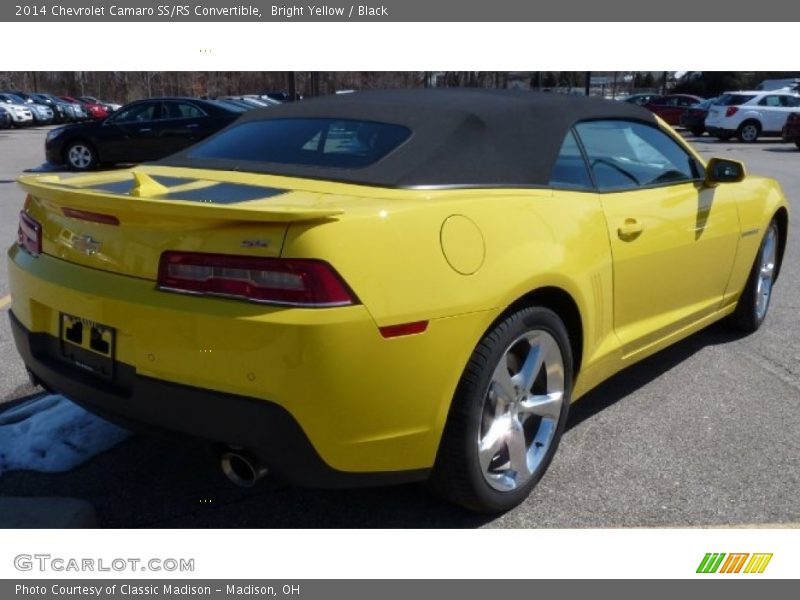 Bright Yellow / Black 2014 Chevrolet Camaro SS/RS Convertible