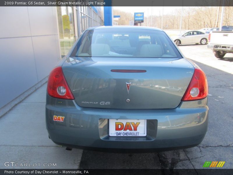 Silver Green Metallic / Light Taupe 2009 Pontiac G6 Sedan