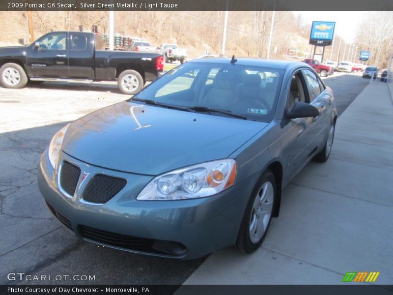 Silver Green Metallic / Light Taupe 2009 Pontiac G6 Sedan