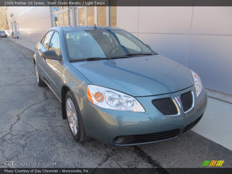 Silver Green Metallic / Light Taupe 2009 Pontiac G6 Sedan