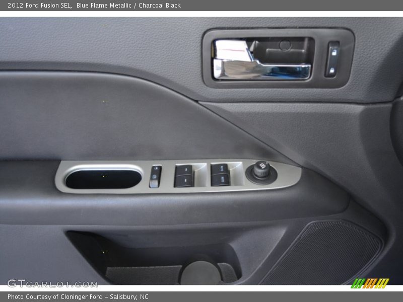 Blue Flame Metallic / Charcoal Black 2012 Ford Fusion SEL