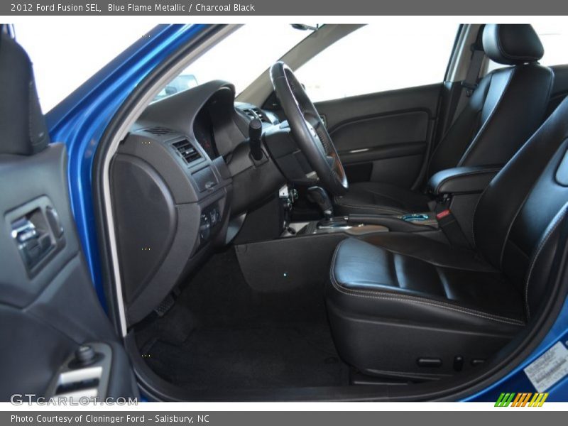 Blue Flame Metallic / Charcoal Black 2012 Ford Fusion SEL