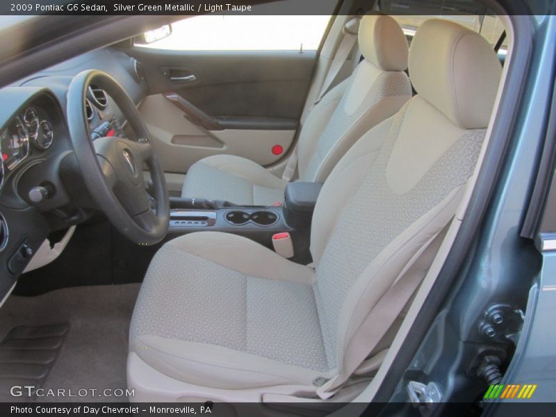 Silver Green Metallic / Light Taupe 2009 Pontiac G6 Sedan