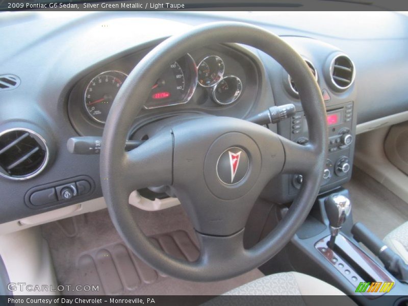 Silver Green Metallic / Light Taupe 2009 Pontiac G6 Sedan