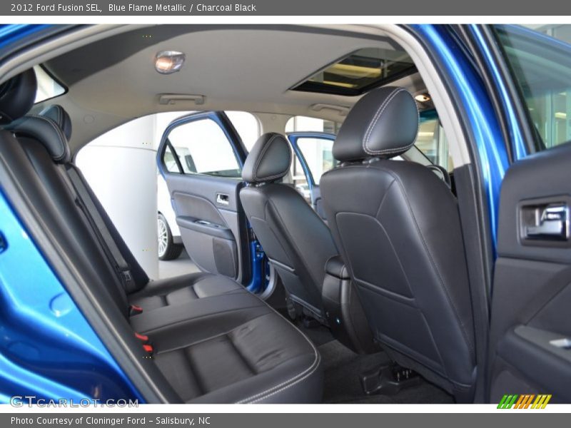 Blue Flame Metallic / Charcoal Black 2012 Ford Fusion SEL