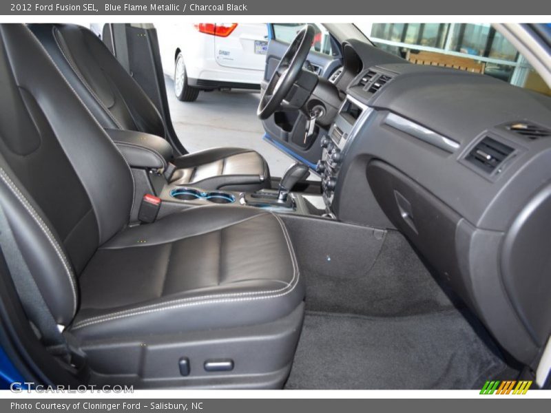 Blue Flame Metallic / Charcoal Black 2012 Ford Fusion SEL