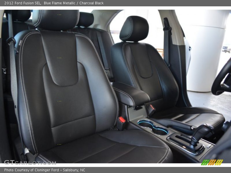 Blue Flame Metallic / Charcoal Black 2012 Ford Fusion SEL