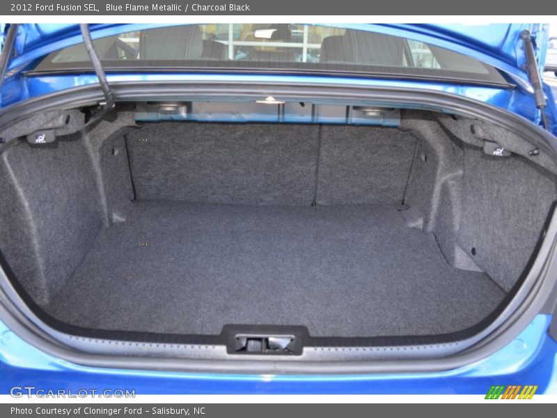 Blue Flame Metallic / Charcoal Black 2012 Ford Fusion SEL
