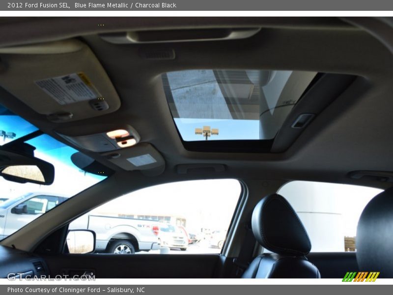 Blue Flame Metallic / Charcoal Black 2012 Ford Fusion SEL