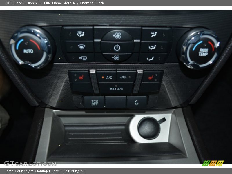 Blue Flame Metallic / Charcoal Black 2012 Ford Fusion SEL