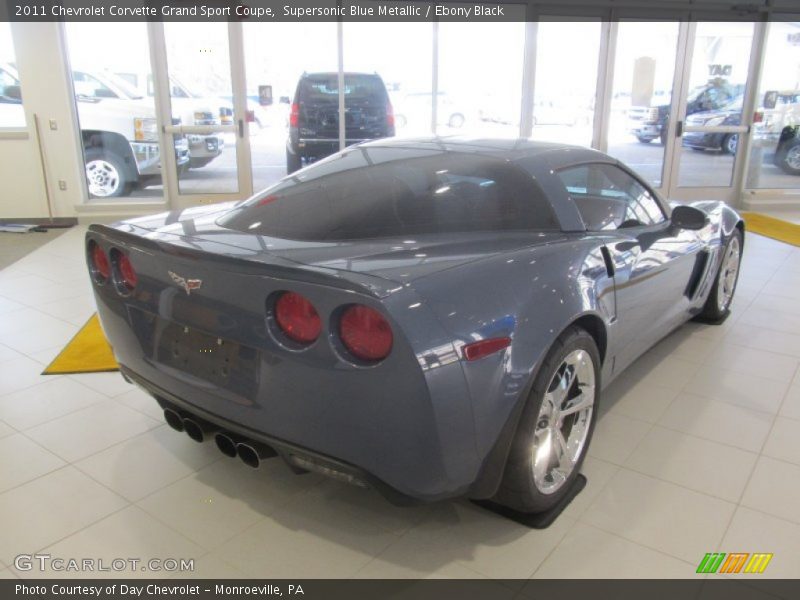 Supersonic Blue Metallic / Ebony Black 2011 Chevrolet Corvette Grand Sport Coupe