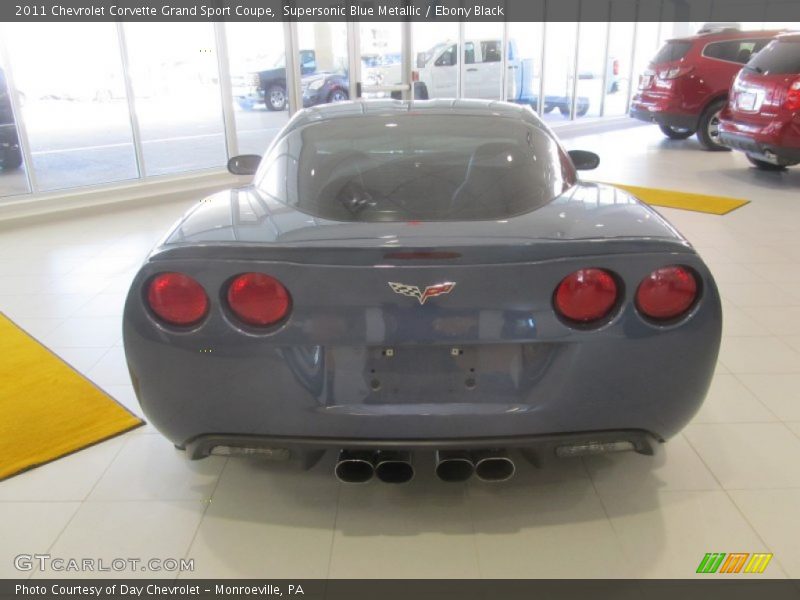 Supersonic Blue Metallic / Ebony Black 2011 Chevrolet Corvette Grand Sport Coupe