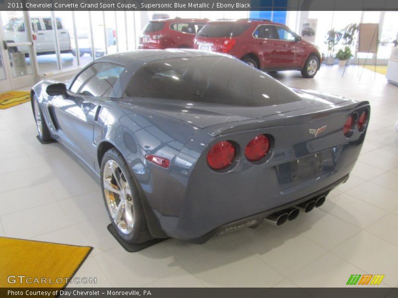Supersonic Blue Metallic / Ebony Black 2011 Chevrolet Corvette Grand Sport Coupe