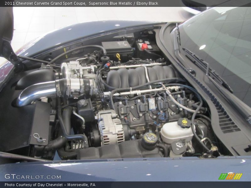 Supersonic Blue Metallic / Ebony Black 2011 Chevrolet Corvette Grand Sport Coupe