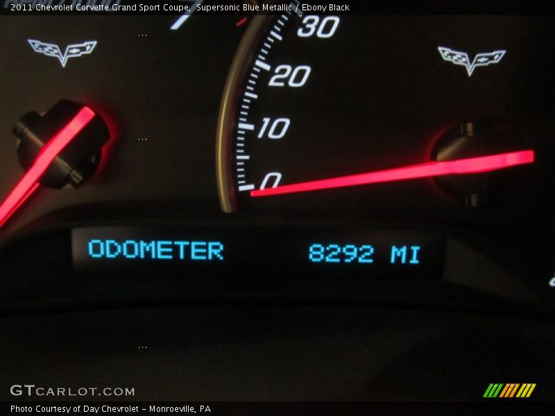 Supersonic Blue Metallic / Ebony Black 2011 Chevrolet Corvette Grand Sport Coupe