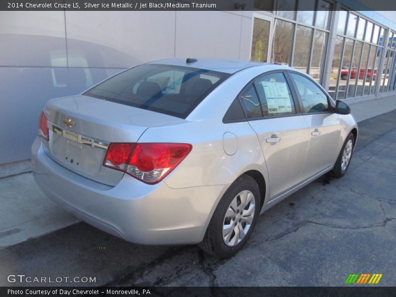 Silver Ice Metallic / Jet Black/Medium Titanium 2014 Chevrolet Cruze LS