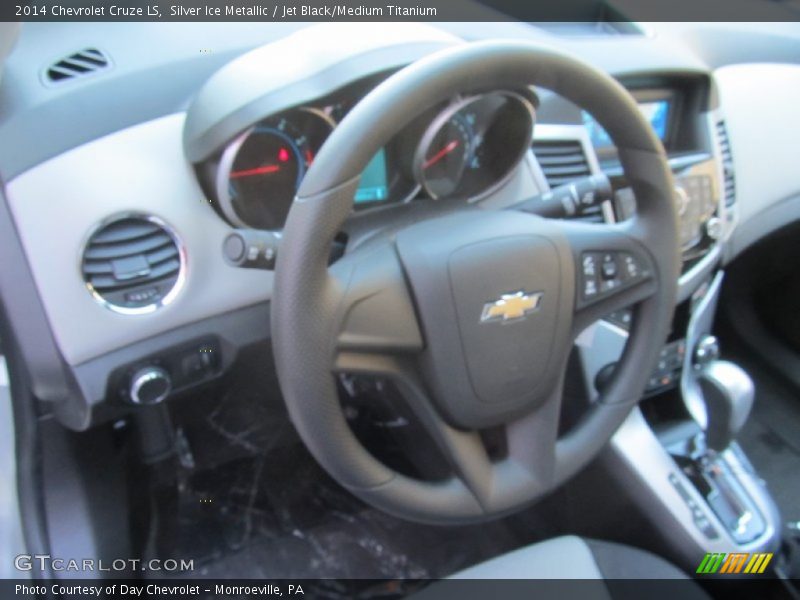 Silver Ice Metallic / Jet Black/Medium Titanium 2014 Chevrolet Cruze LS