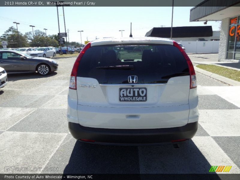 White Diamond Pearl / Gray 2013 Honda CR-V EX
