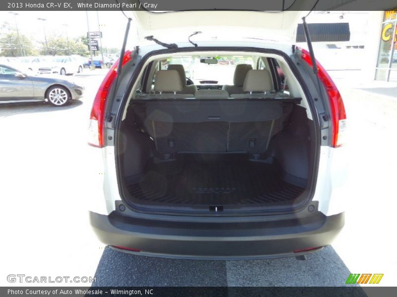 White Diamond Pearl / Gray 2013 Honda CR-V EX