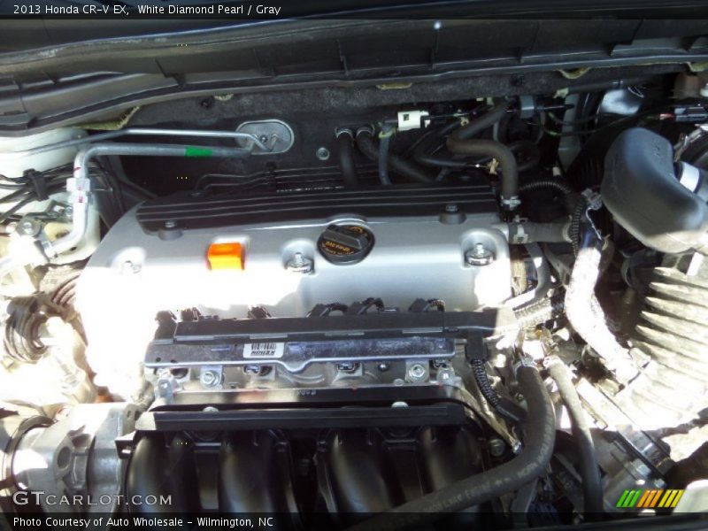 White Diamond Pearl / Gray 2013 Honda CR-V EX