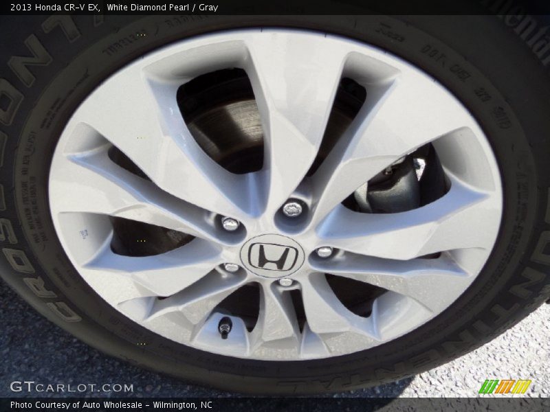 White Diamond Pearl / Gray 2013 Honda CR-V EX