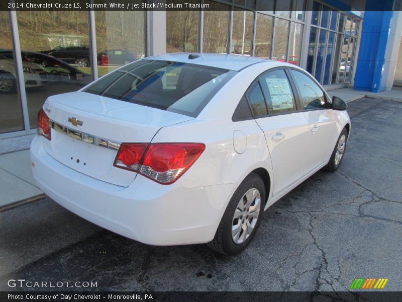 Summit White / Jet Black/Medium Titanium 2014 Chevrolet Cruze LS
