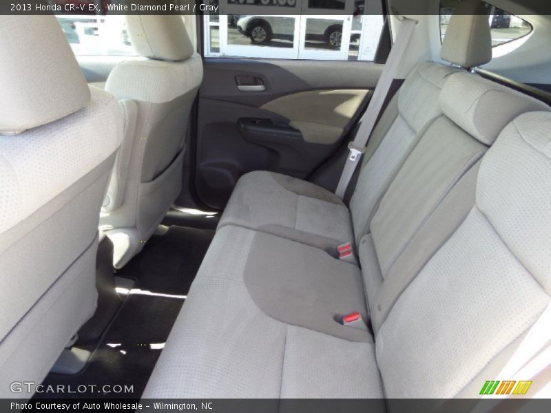 White Diamond Pearl / Gray 2013 Honda CR-V EX
