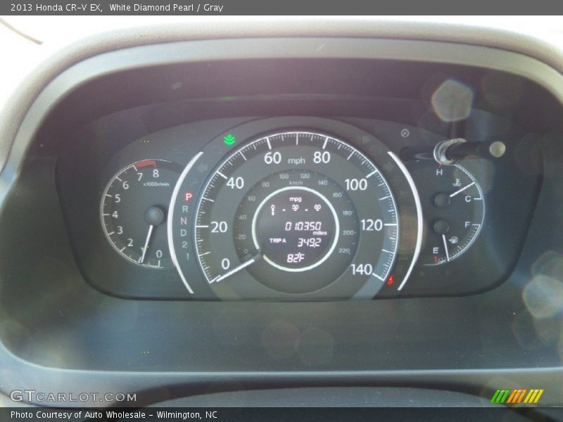 White Diamond Pearl / Gray 2013 Honda CR-V EX