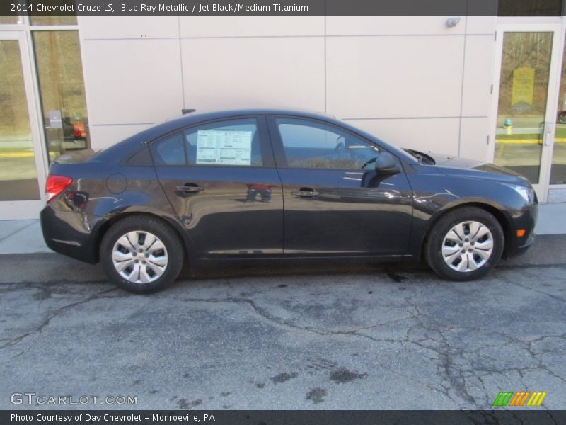 Blue Ray Metallic / Jet Black/Medium Titanium 2014 Chevrolet Cruze LS