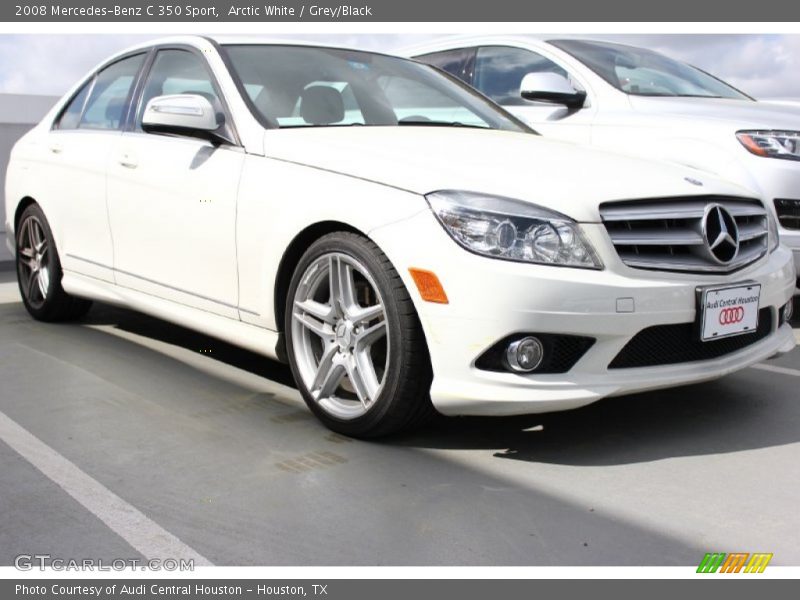 Arctic White / Grey/Black 2008 Mercedes-Benz C 350 Sport