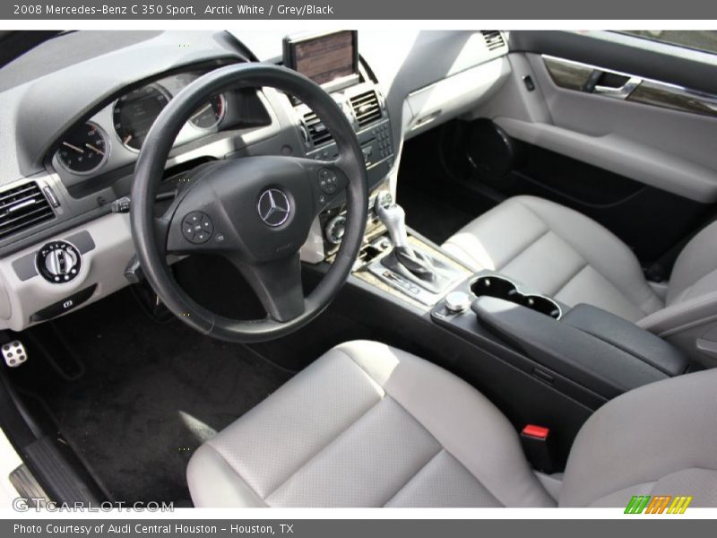 Arctic White / Grey/Black 2008 Mercedes-Benz C 350 Sport