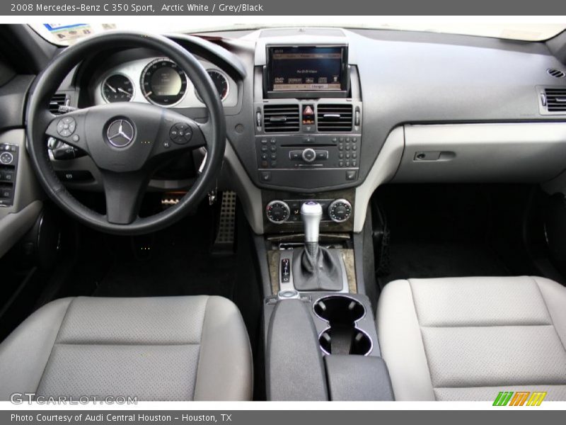 Arctic White / Grey/Black 2008 Mercedes-Benz C 350 Sport