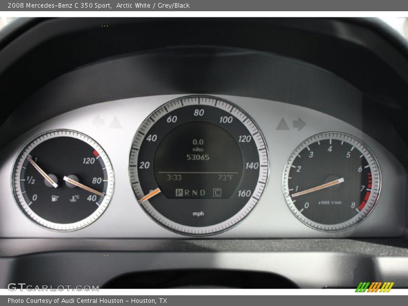 Arctic White / Grey/Black 2008 Mercedes-Benz C 350 Sport