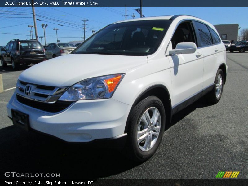 Taffeta White / Gray 2010 Honda CR-V EX-L AWD